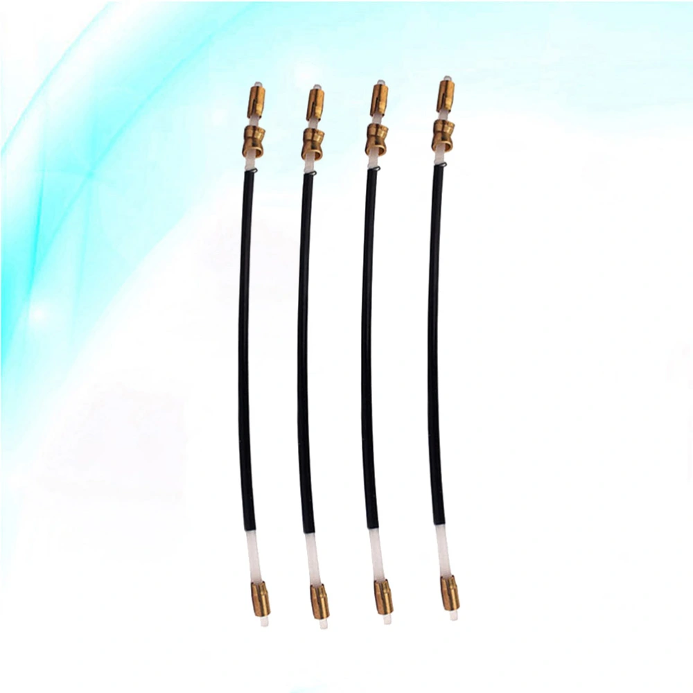 4pcs Professional Violin Tailgut Tailcord Gut Cord Violin Nylon End Rope Tail Fiddle Violin Accessories B301 (Black)