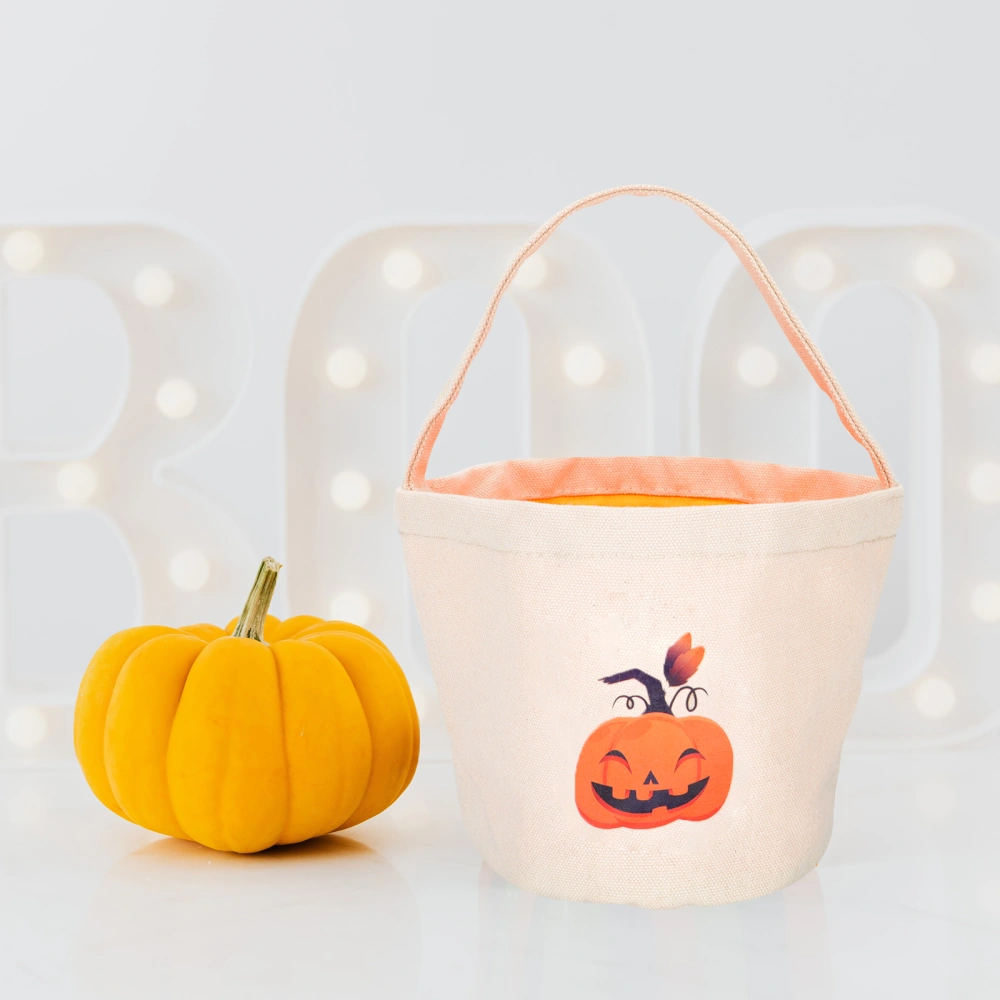 Cloth Candy Basket Handheld Candy Bucket Candy Basket for Halloween Party