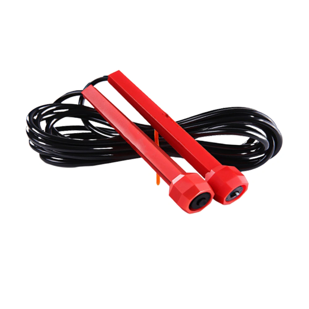 Jump Ropes Wear-resistant Handle Skipping Rope Sporting Fitness Equipment (Red)