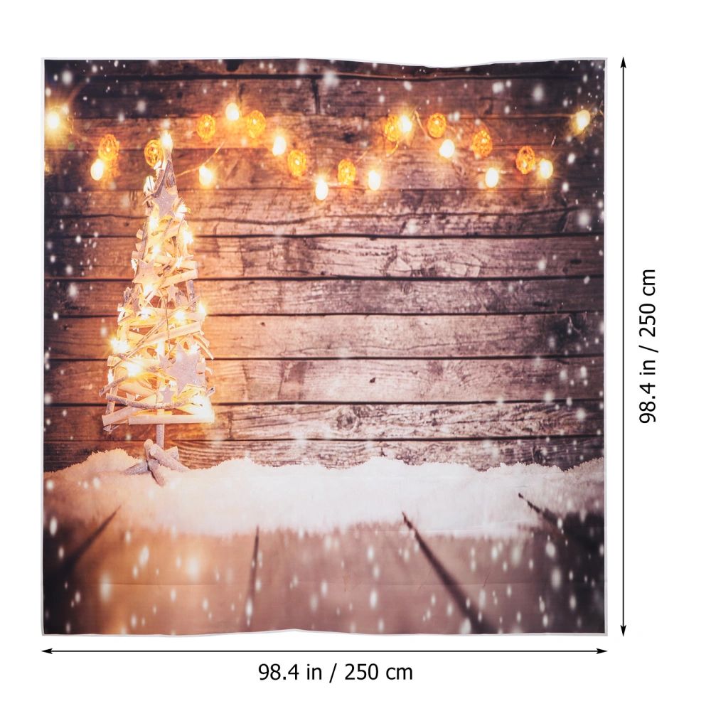 Christmas Backdrop Simulation Wood Board Background Photography Studio Prop