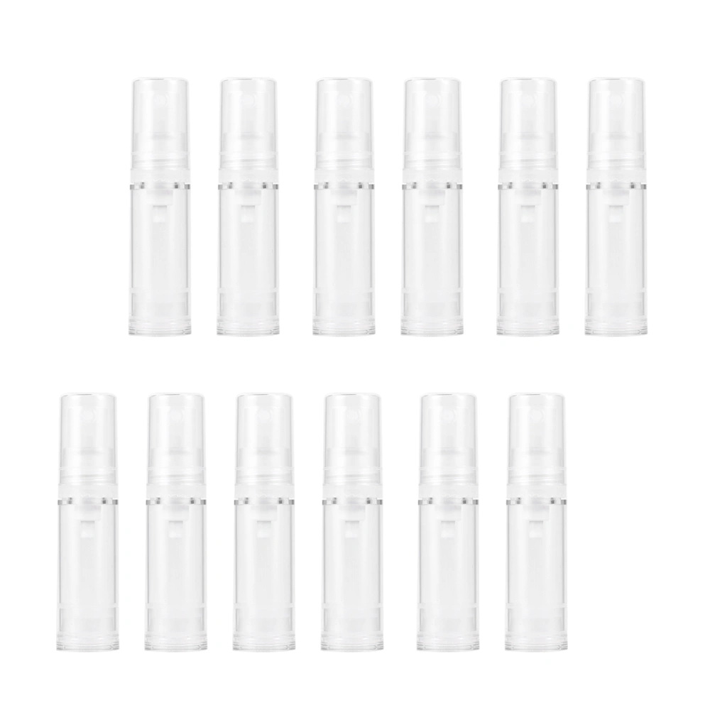 12Pcs Empty Spray Bottle Sunscreen Sprayer Fine Mist Bottle Press Pump Bottle (5ml Trasparent)