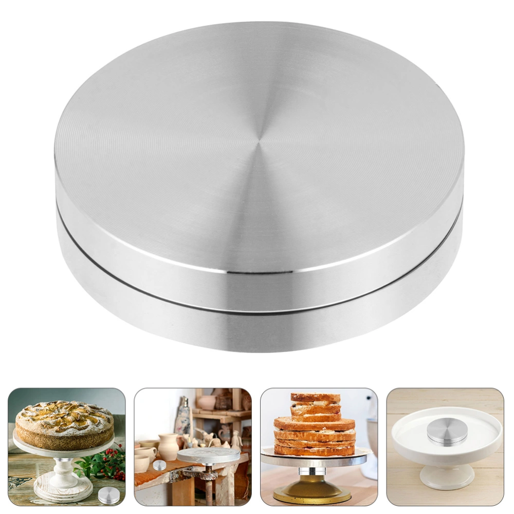 2pcs Aluminum Alloy Turntable Bearings Baking Tray Axles Rotating Cake Stand Bases