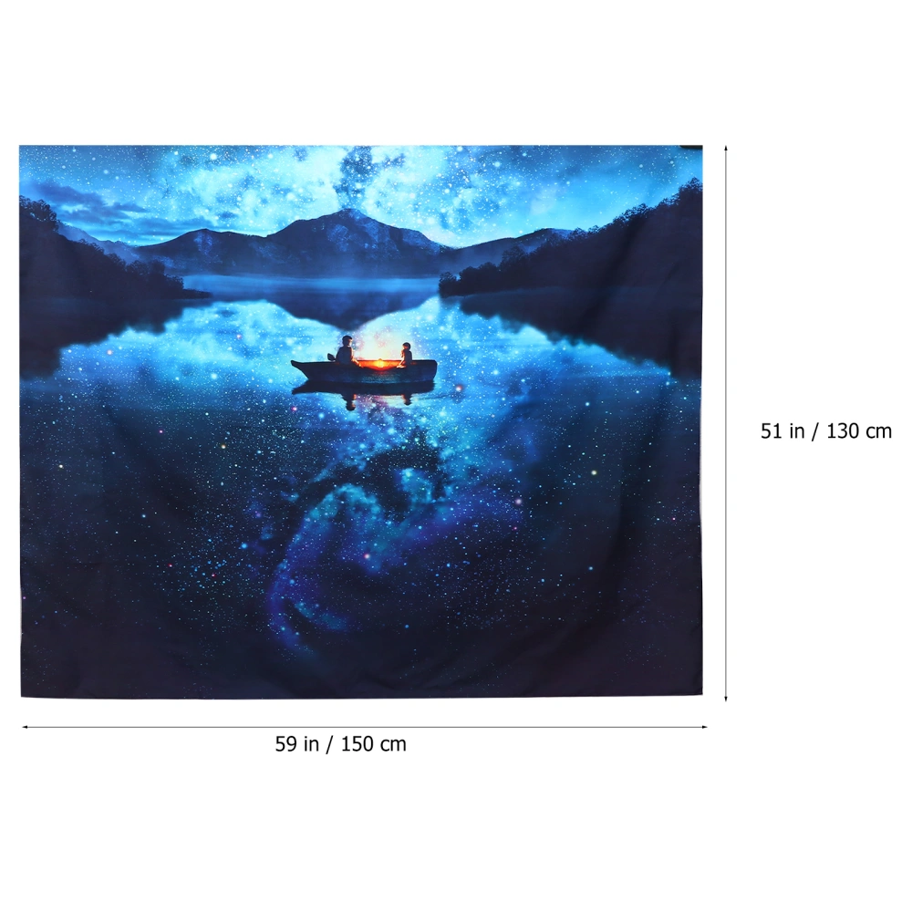 1Pc Universe Starry Sky Hanging Cloth Photography Background Cloth Tapestry Decor