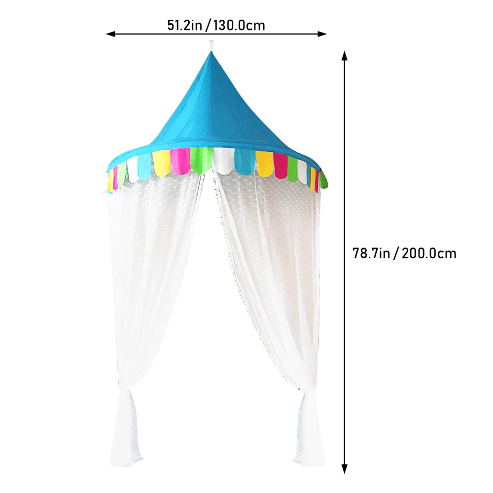 Kids Bed Canopy Toddler Bed Mosquito Net Crib Gauze Curtain Tent Half-Round Dome