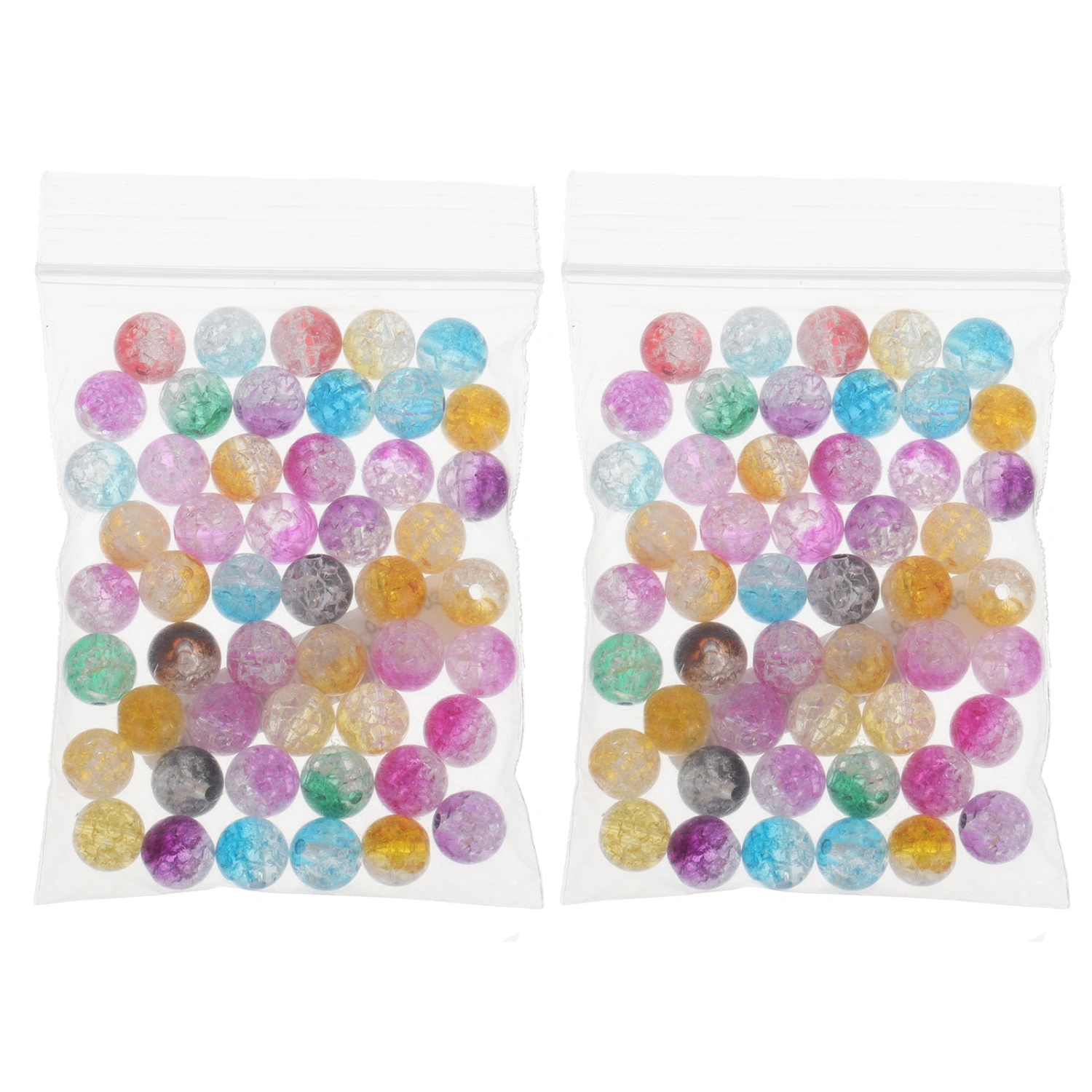 100pcs Acrylic Round Beads Decor DIY Bracelet Necklace Loose Beads Jewelry Beads