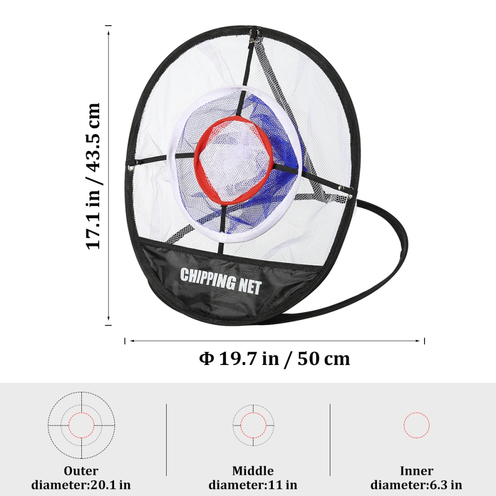 LIOOBO Up Chipping Net Indoor Outdoor Collapsible Golfing Target Net for Practice