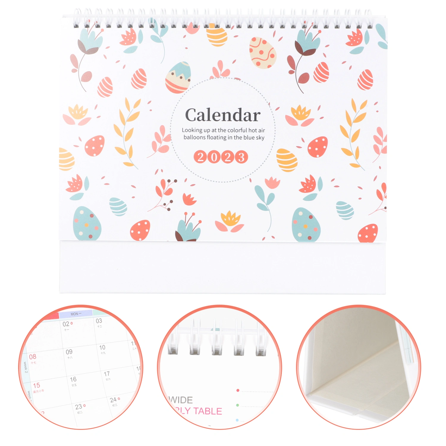 2023 Chinese Traditional Desk Calendar Tabletop Office Home Standing Calendar