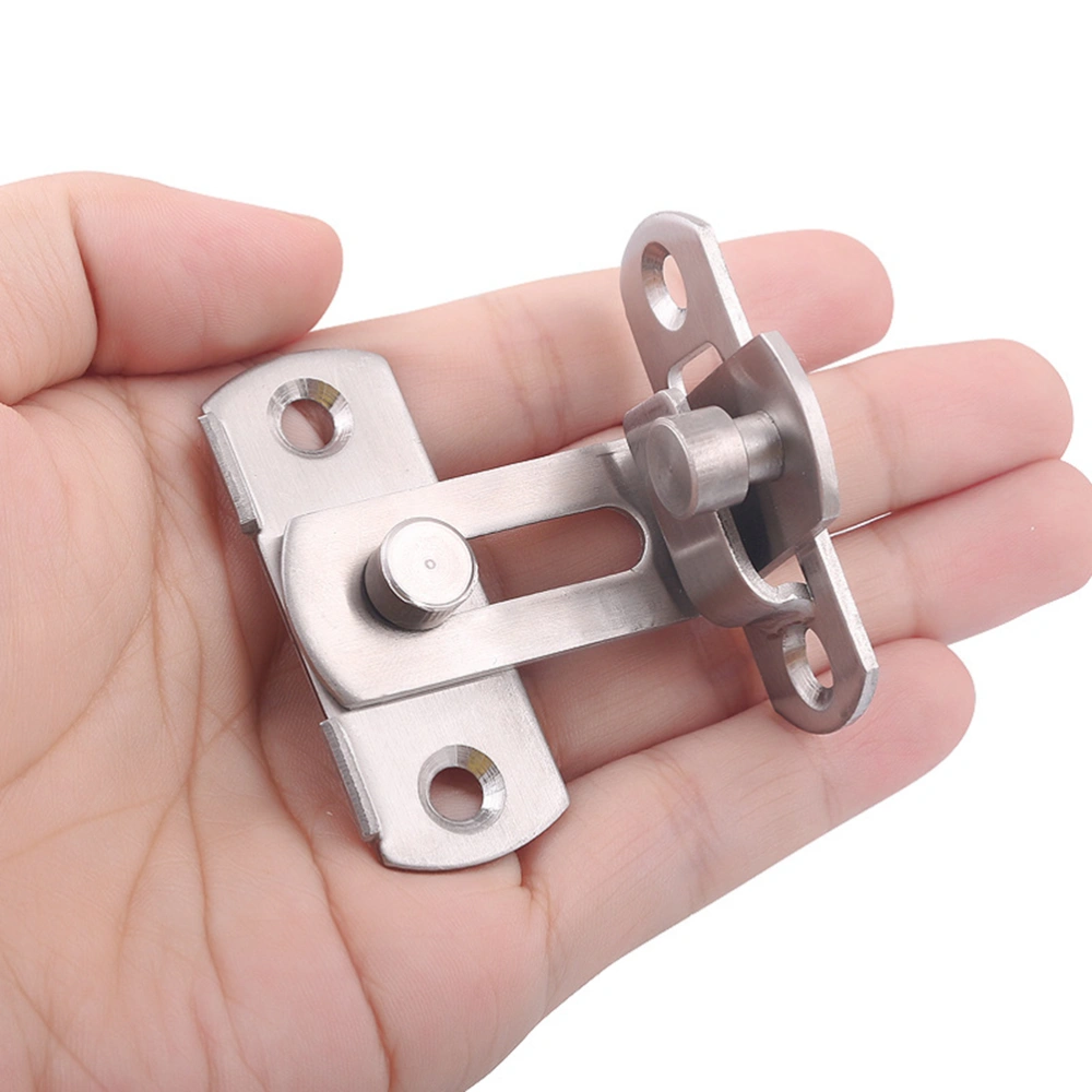 1PC Stainless Steel Hasp Latch Lock Sliding Door Lock Security Door Buckle Fitting for Home Hotel Window Cabinet (Small Buckle)