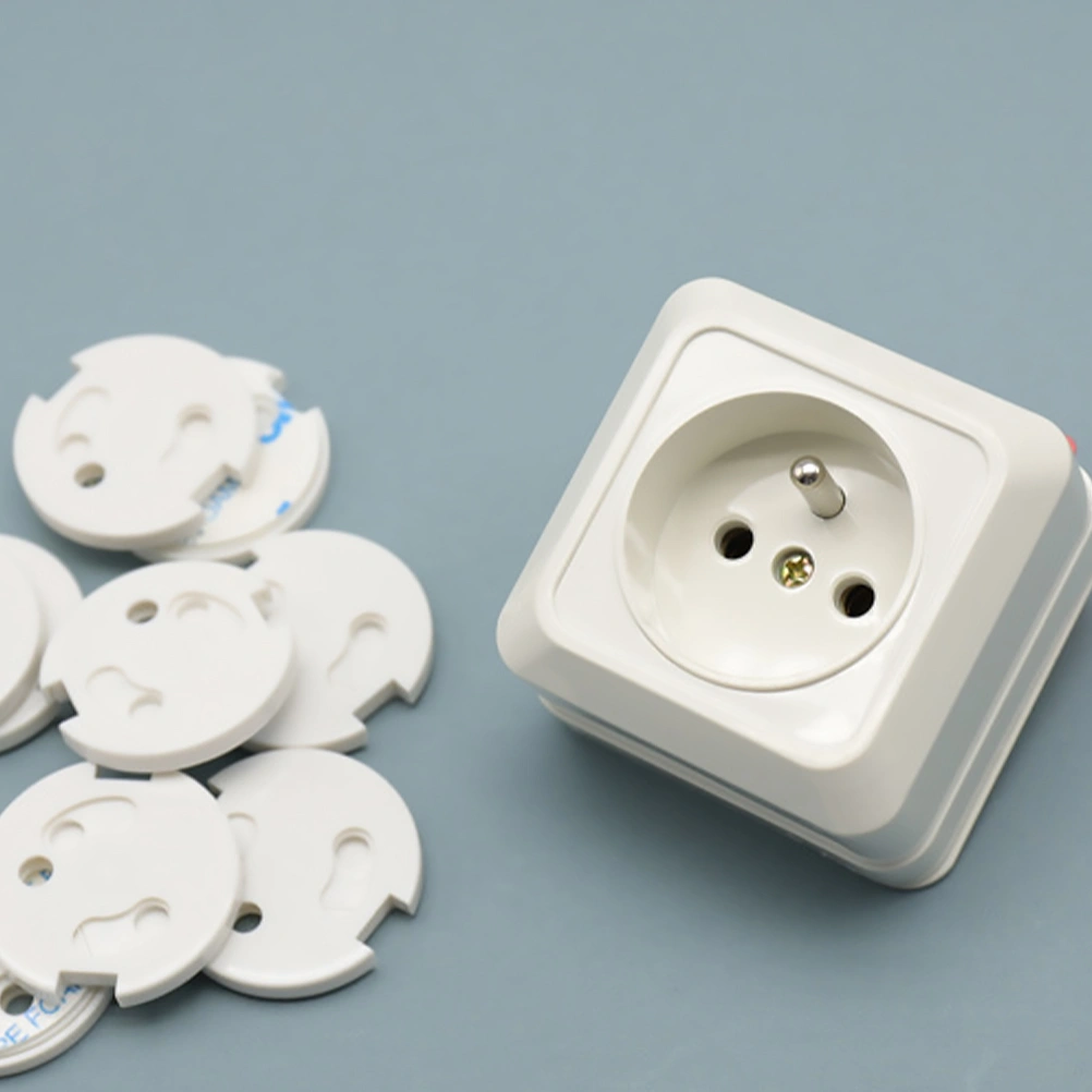 10pcs Outlet ABS Covers Safe Child Proof Socket Protector (for French Socket)