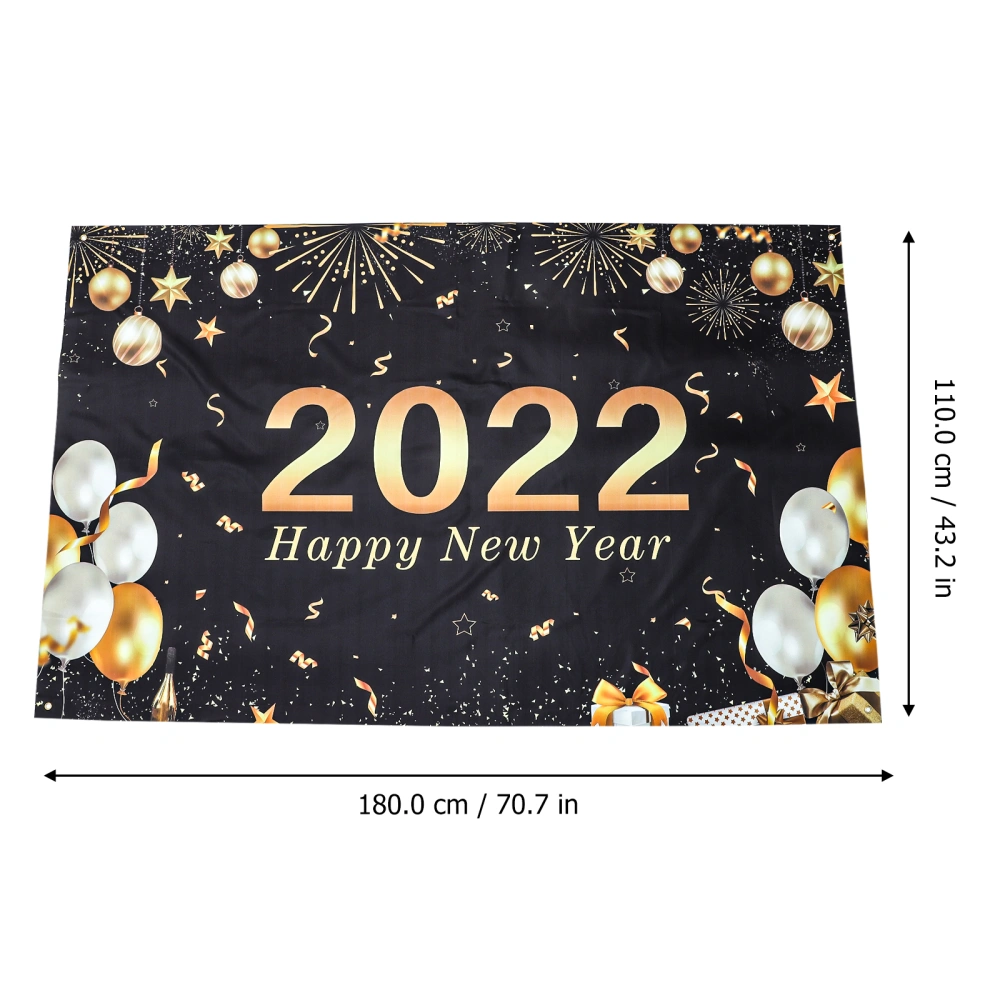 1 Pc New Year Photography Backdrop Festival Hanging Background Party Supply