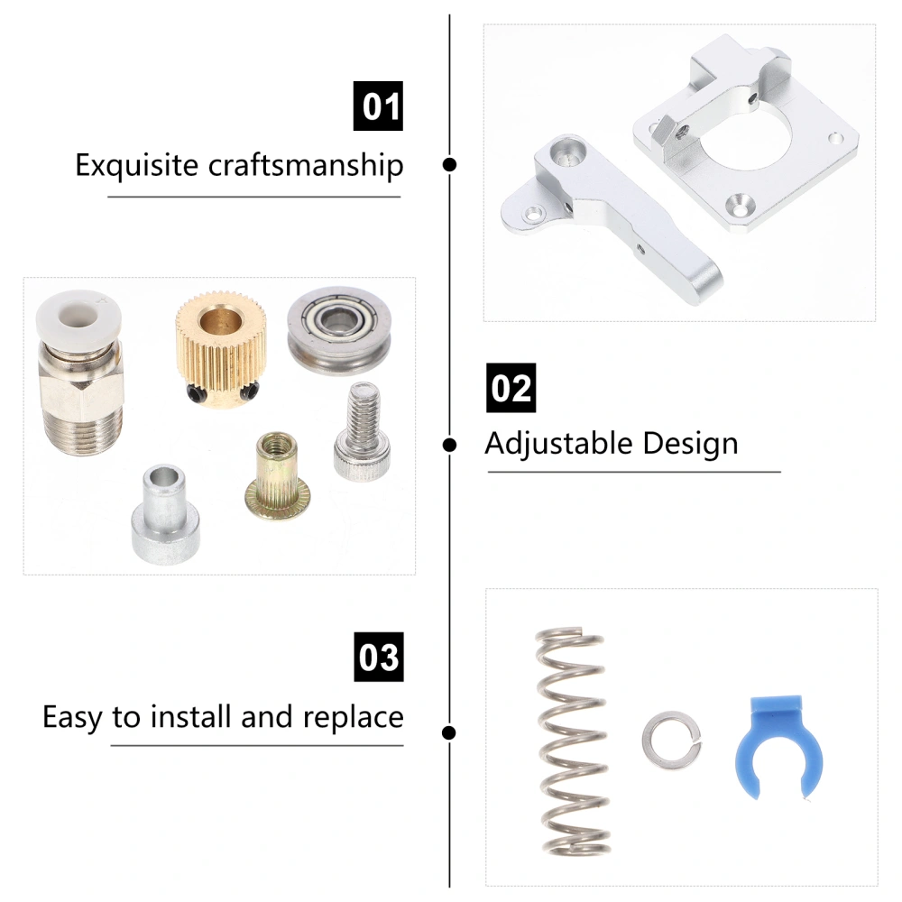 1 Set Extruder Block DIY Replacement Block 3D Printer Block Kit 3D Printer Part