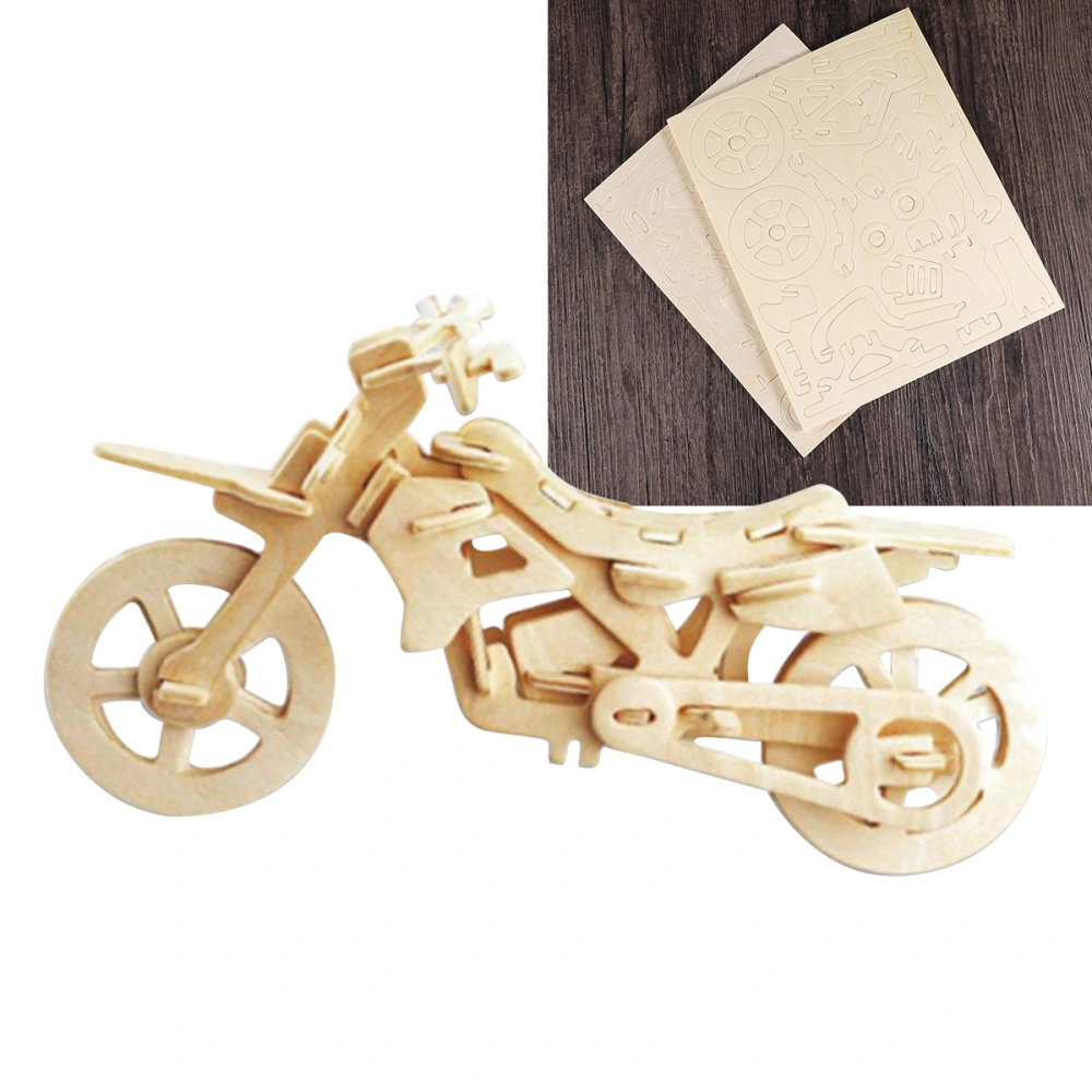 3D Puzzle Children's Intellectual Development DIY Puzzle Toy Handmade Wooden Small Off-Road Vehicle