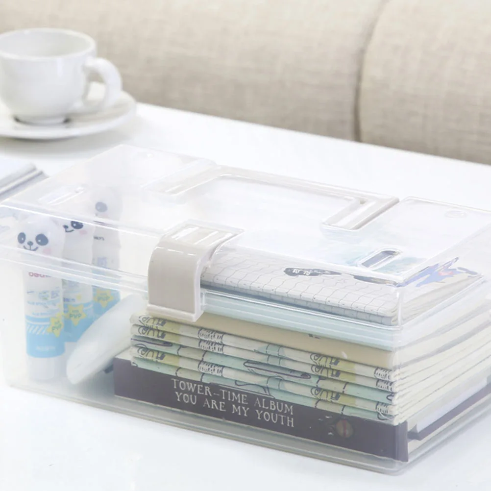 2pcs Multipurpose Storage Box Home Use Transparent Medical Box Storage Container