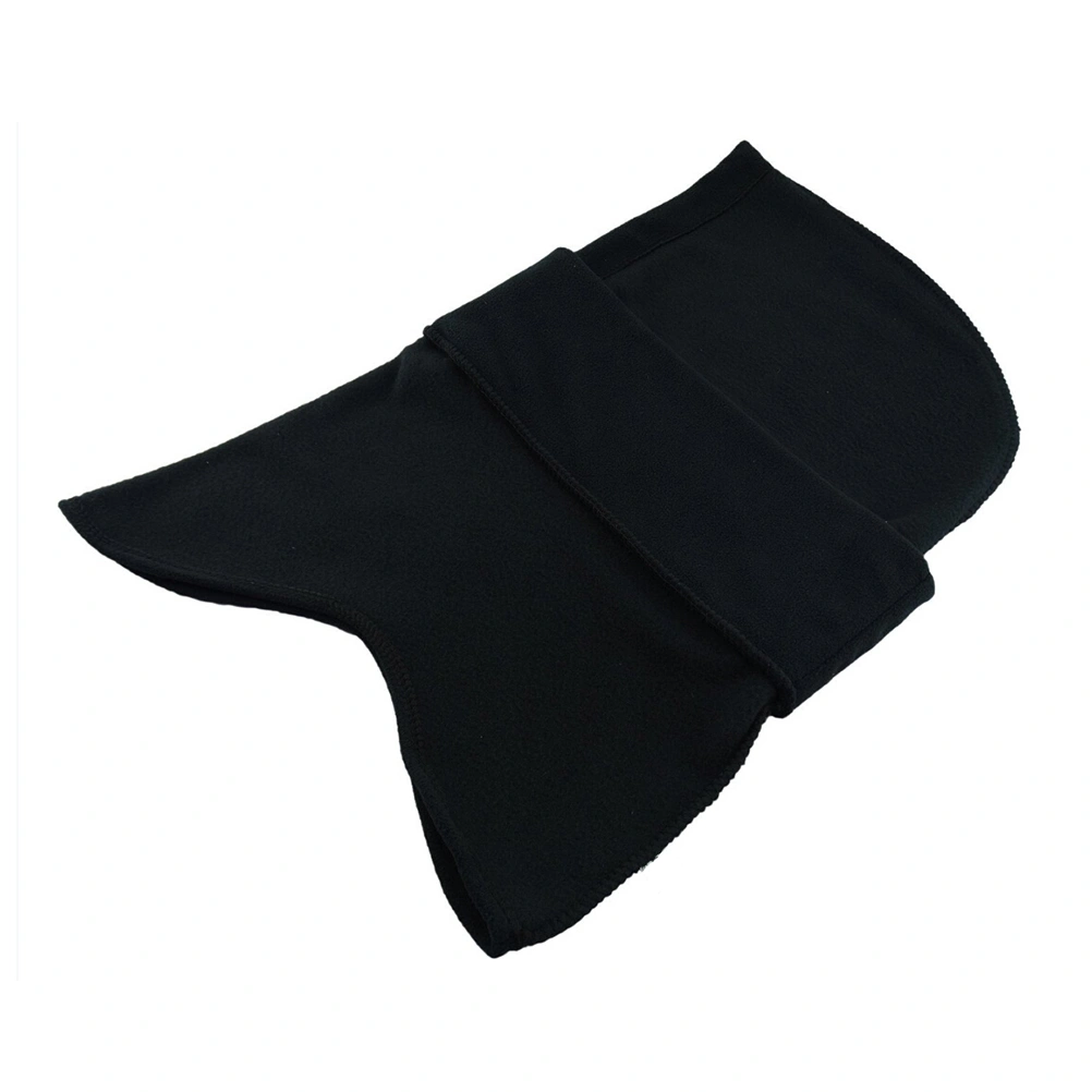Windproof Hat Thickened Ski Face Mask Fleece Hood Sports Mask for Riding Skiing Mountaineering (Black)