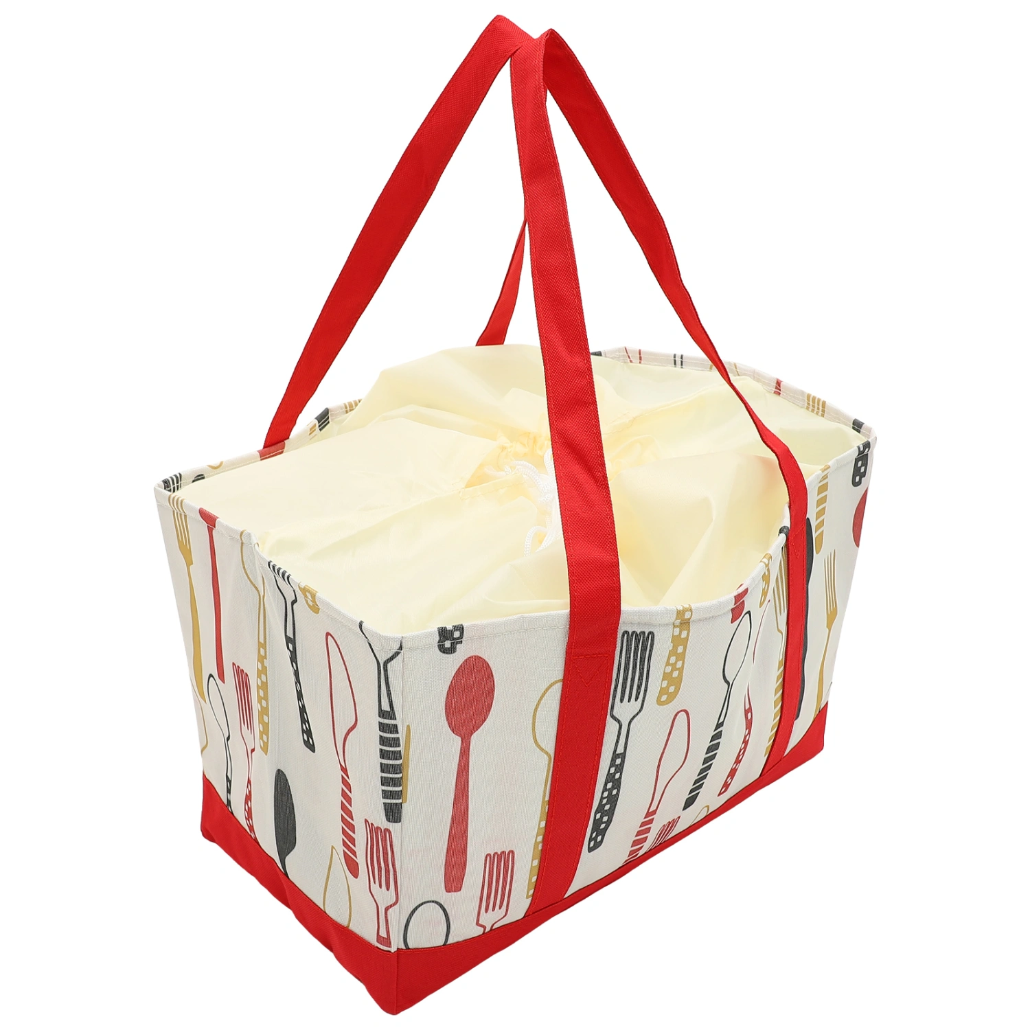 Insulated Picnic Bag Ultra-large Capacity Tote Bag for Picnics Beaches Traveling 30L