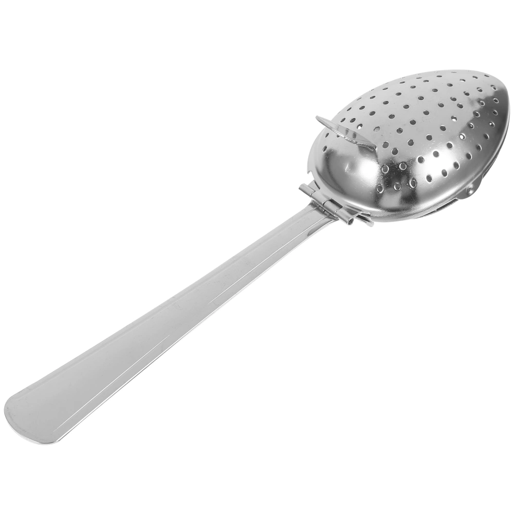 1pc Stainless Steel Pine Cotyledons Tea Strainer Infuser Filter Multi-function Tea Filter for Home (Silver)