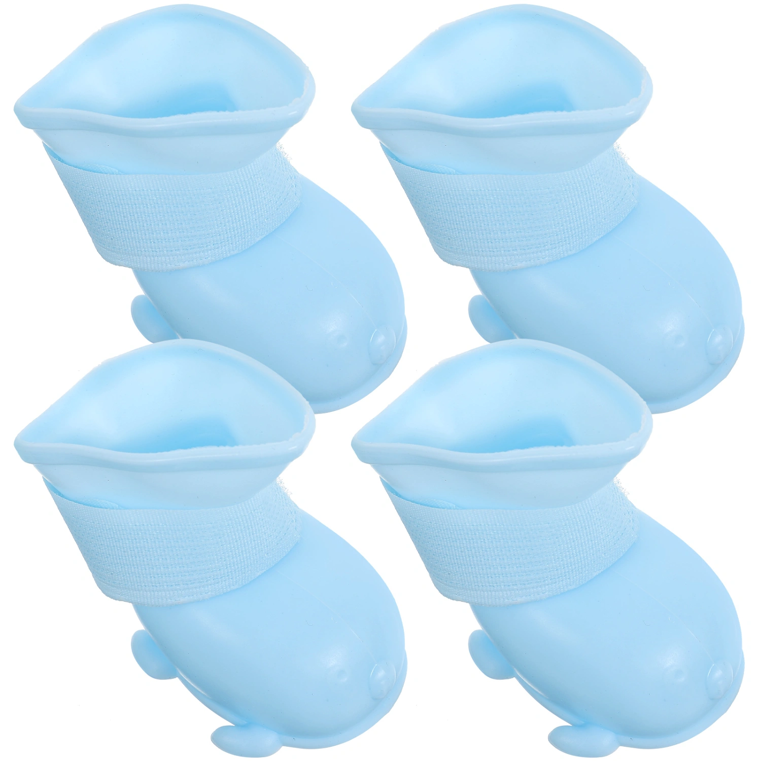 1 Set of Pet Water-proof Rain Boots TPR Dogs Rain Boots Adjustable Dog Boots Rain Snow Pet Booties