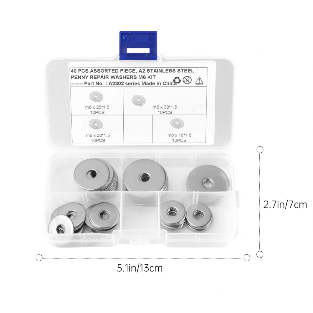 Stainless Steel Flat Washer Plain Washer Flat Gasket Metric Flat Washer Tool