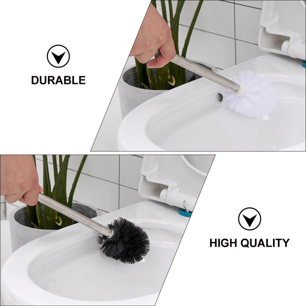 2pcs Home Replaceable Toilet Brushes Household Toilet Cleaning Brushes