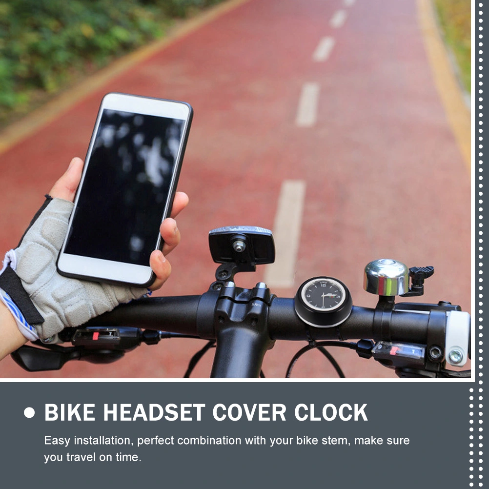 MTB Bike Headset Watch Bike Stem Watch Cycling Head Clock Bike Headset Cover Clock