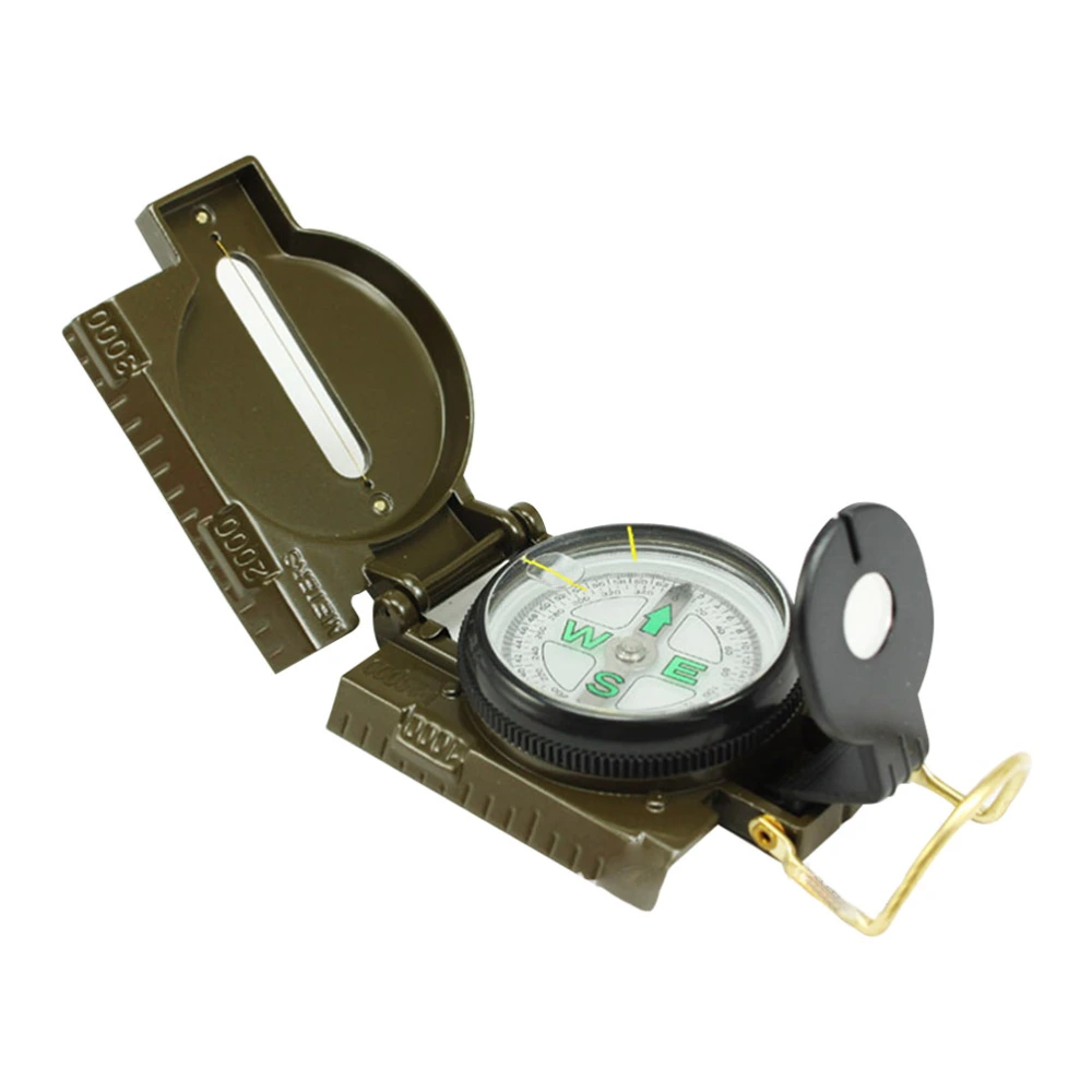 Multi-functional Compass Pocket Luminescent Compass Outdoor Travel Ranging Slope Azimuth Measurement Surveying Ruler Magnifying Glass