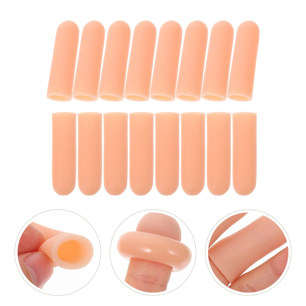 8 Pairs of Silicone Finger Protection Covers Anti-wear Anti-cutting Finger Cover