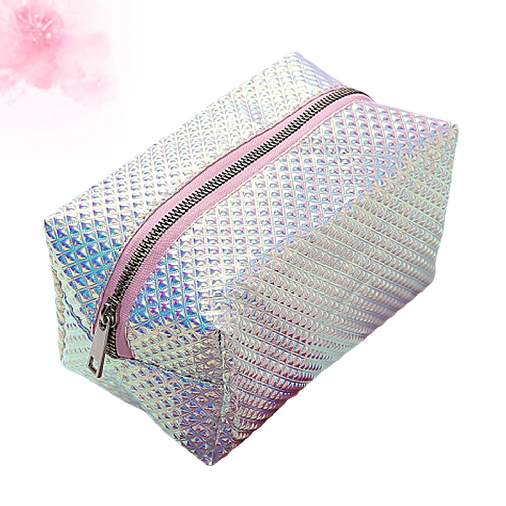 Korean Style Cosmetics Bag Waterproof Large Capacity Makeup Bag Toiletry Travel Bag Portable Wash Pouch Zipper Handbag Carry Case Makeup Brush Bag