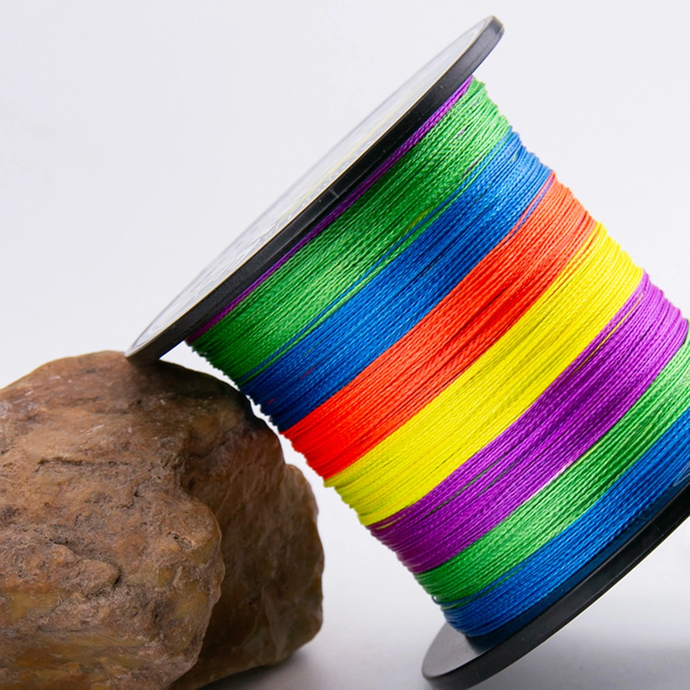 Braid Fishing 0.8 Braided Fishing Line Super Strong Multicolour Pe Material Line to 500M