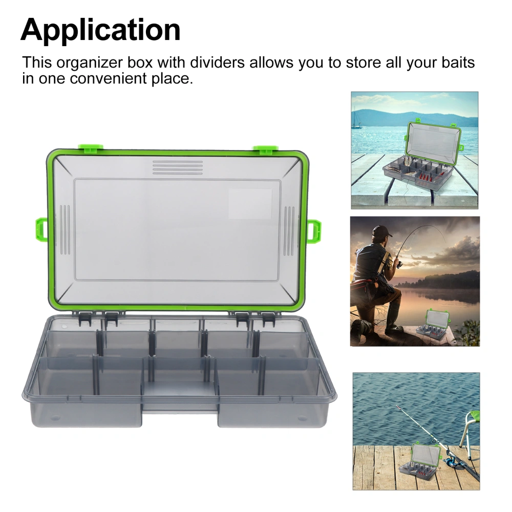 Waterproof Fishing Tackle Boxes Compartments Fishing Accessories Storage Case