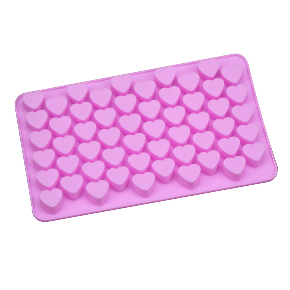 Mini 55 Holes Pink Non-stick Silicone Chocolate Cake Mold Love Heart Shaped Chocolate Mold Bakeware Baking Mousse Jelly Mould