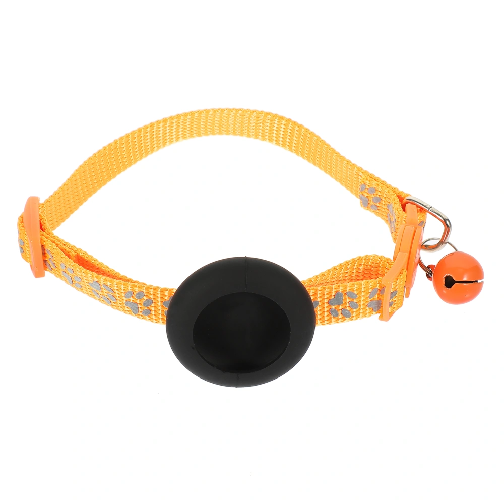 Tracer Cat Collar Adjustable Reflective Cat Collar Anti-lost Pet Bell Collar