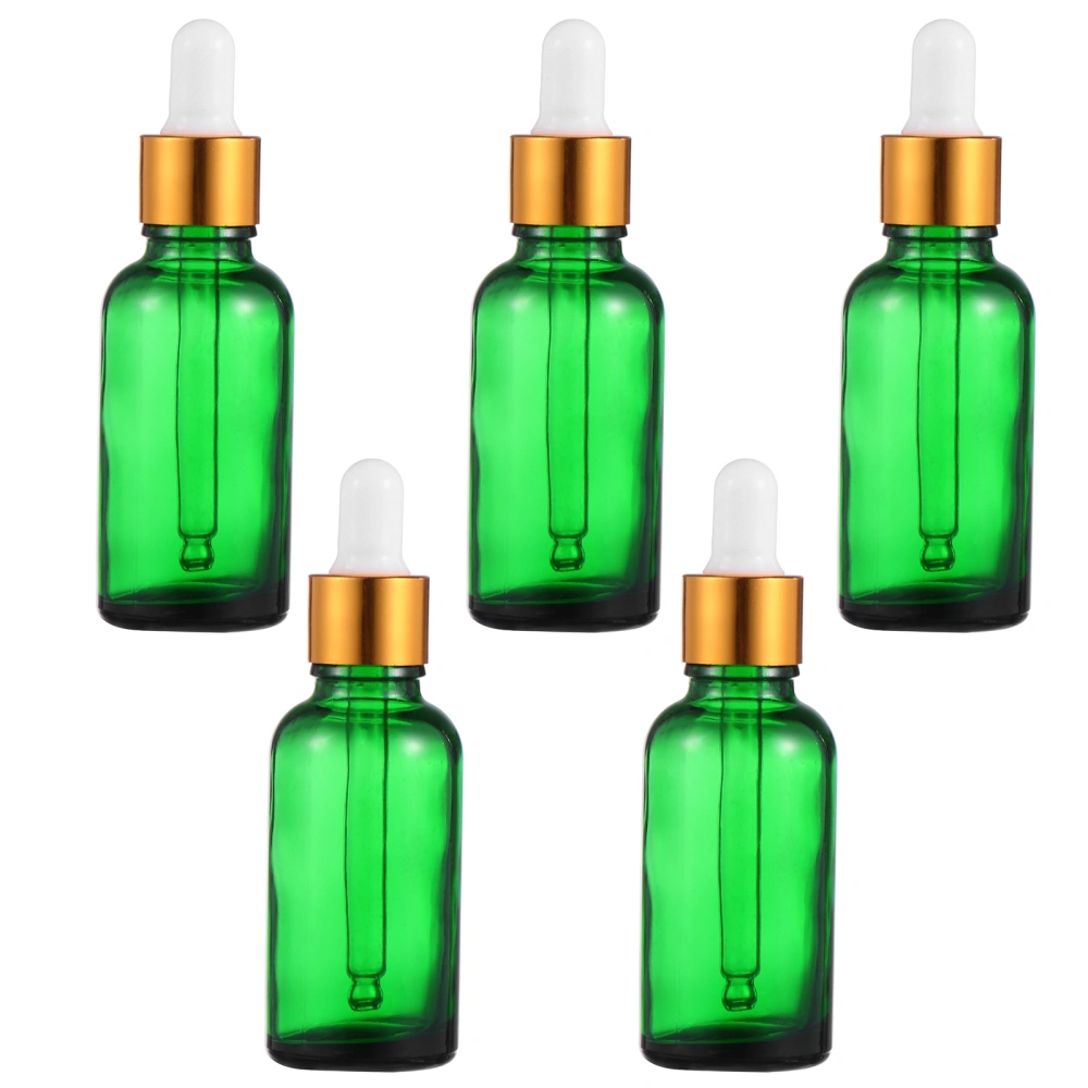 5pcs 30ml Glass Dropper Bottles Essence Storage Container Essential Oil Bottle