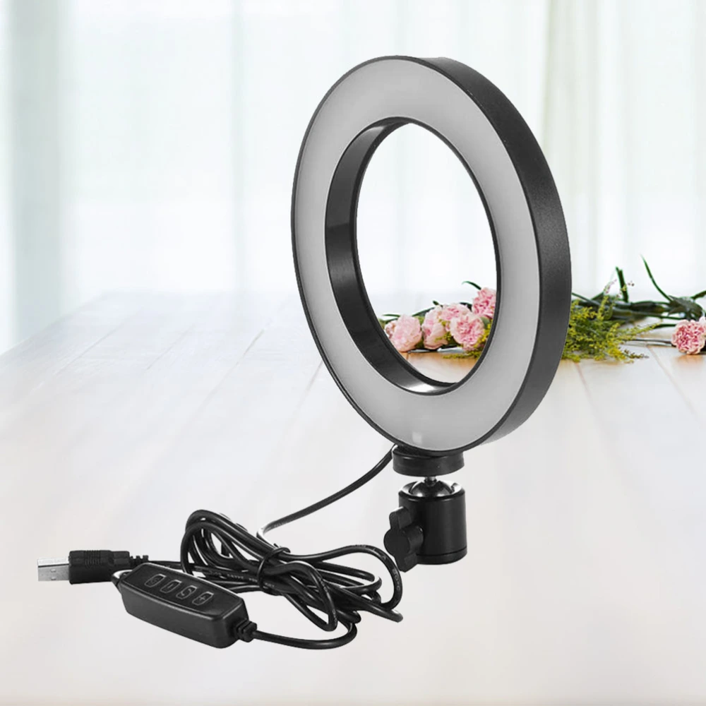 USB 5V 6'' LED Ring Dimmable Fill Light Multiple Used Live Makeup Lamp