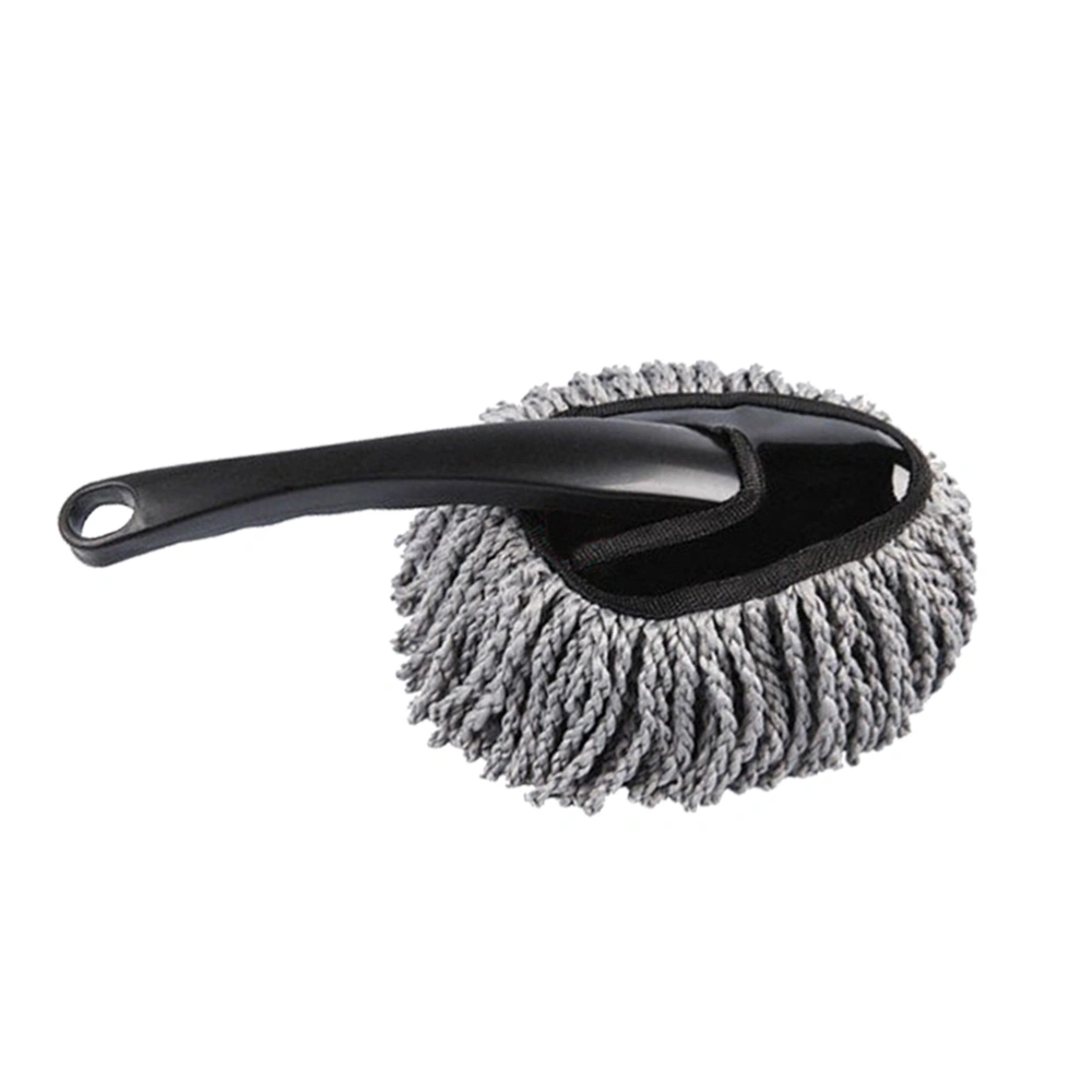 Car Wash Cleaning Brush Microfiber Dusting Tool Duster Mop Home Cleaning For Car Seat Wheel Window Cleaning(Grey)