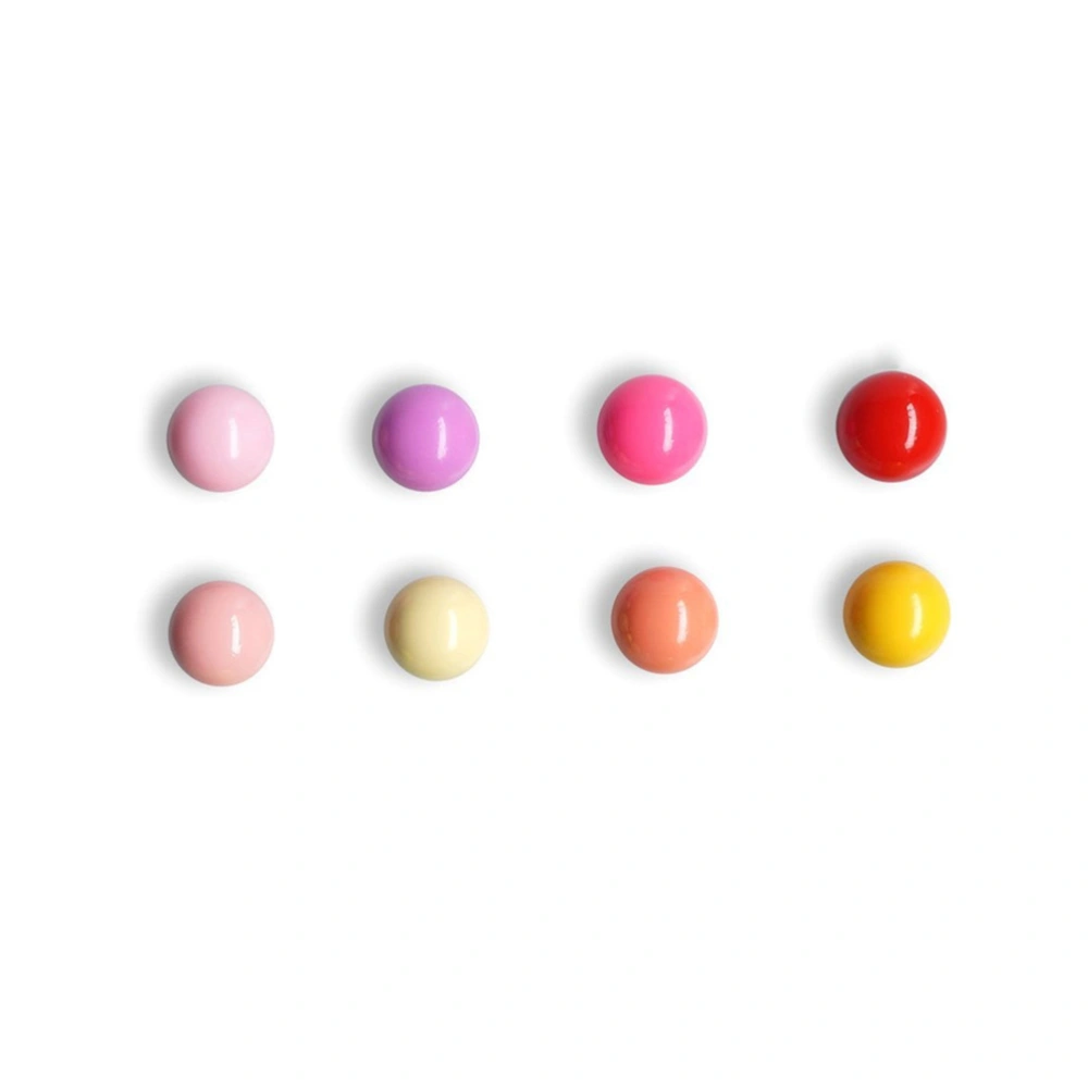 8pcs Colorful Ball Fridge Magnets Creative Refrigerator Magnetic Sticker (Mixed Colors)