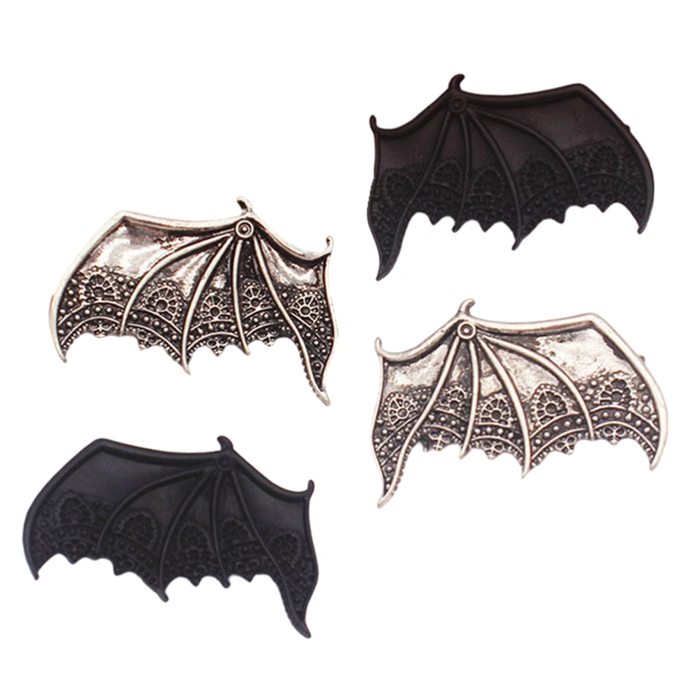 2 Pairs Halloween Bat Wing Hairpins Kids Hair Clips Festival Hair Accessories