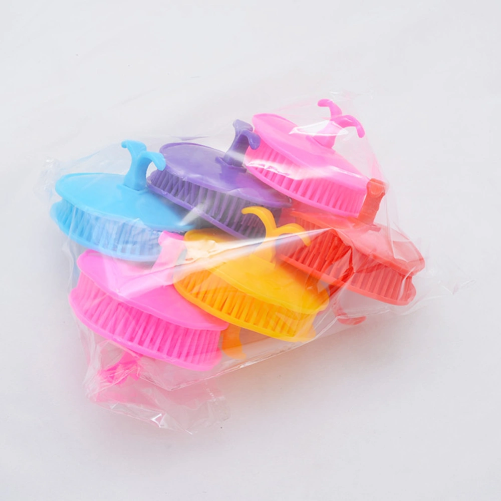 3pcs Head Body Massager Brushes Shampoo Scalp Massage Hair Washing Combs Spa Slimming Brushes (Random Color)