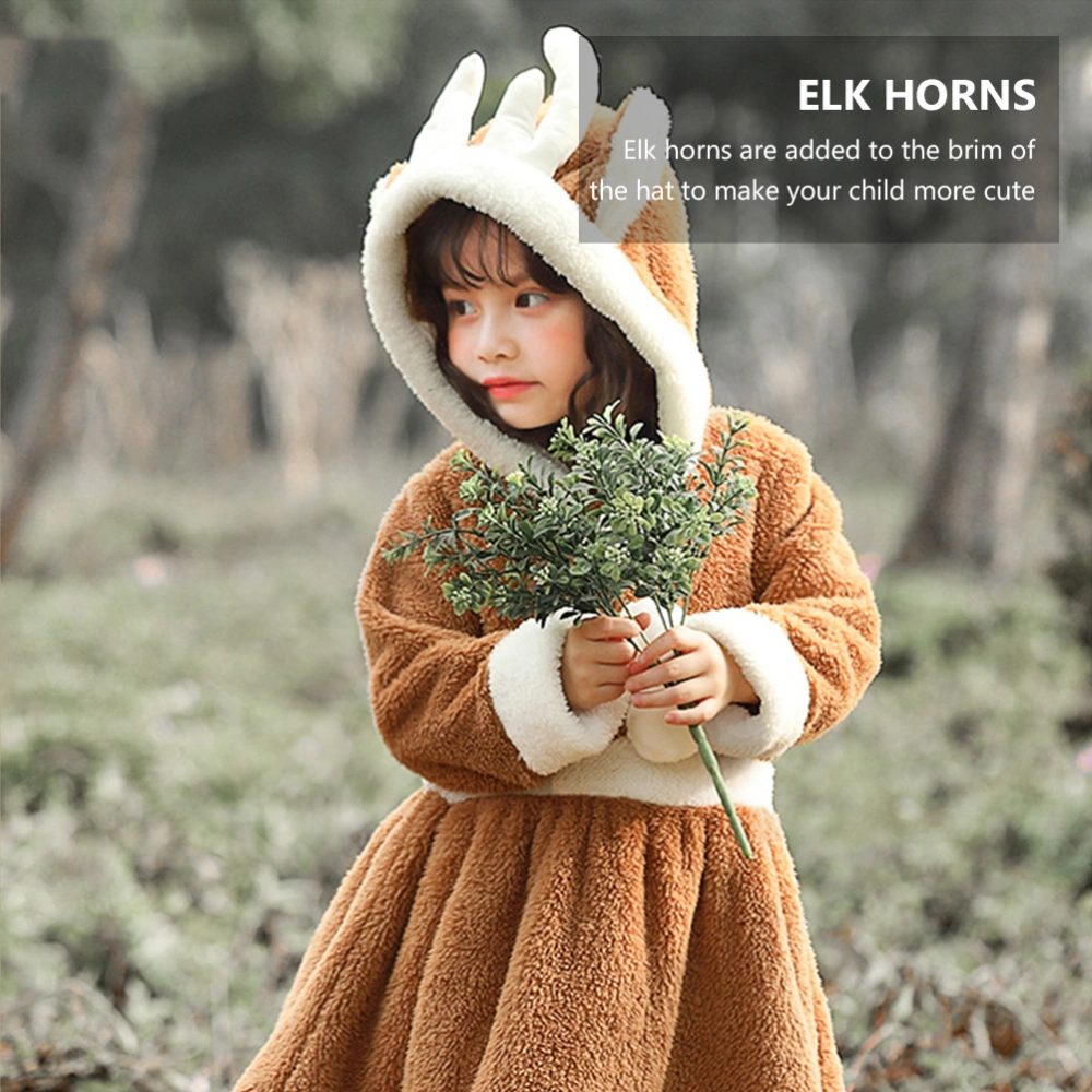 1Pc Adorable Christmas Costume Elk Design Dress Kids Cosplay Dress Party Props