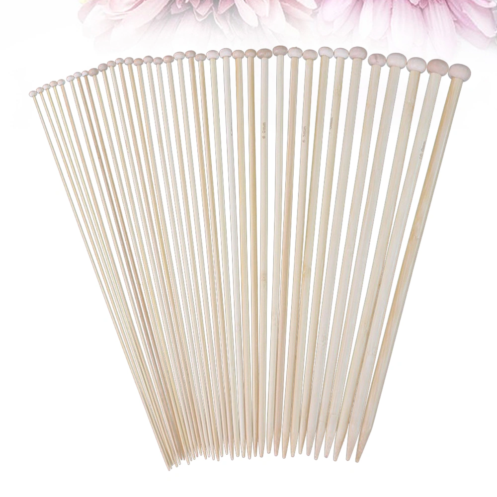 36 PCS 12CM Single Pointed Knitting Needles Practical Knitting Needles Bleaching Knitting Needles Handmade Sweater Straight Needle for DIY Knitting Size 25CM