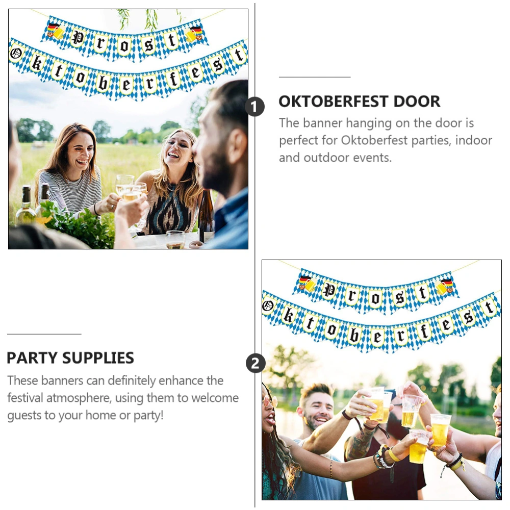 1 Set Oktoberfest Banner German Beer Festival Decor Oktoberfest Party Supplies