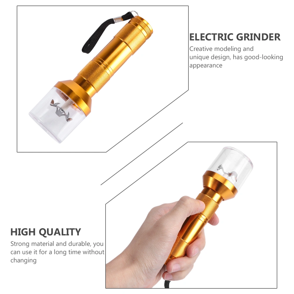 1Pc Electric Grinder Flashlight-shape Grinder Electric Torch Shape Weed Grinder