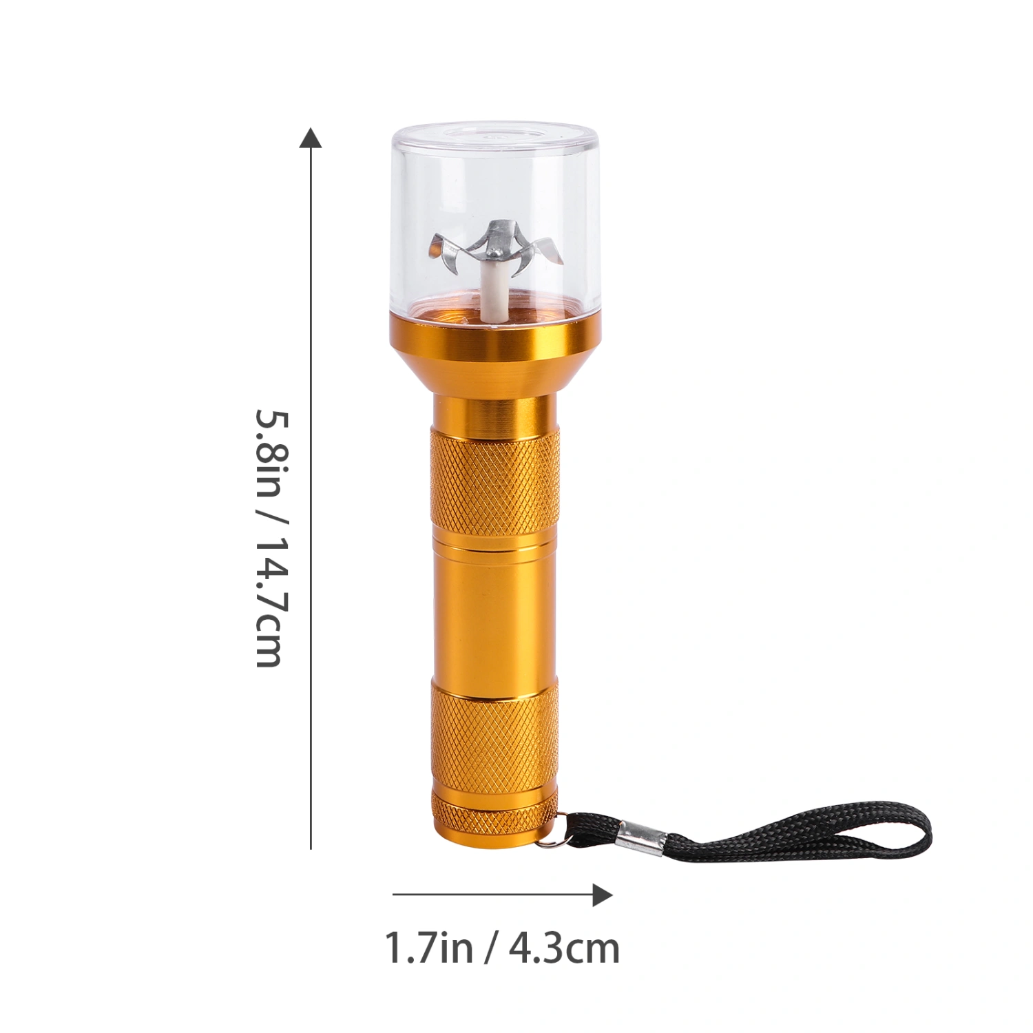 1Pc Electric Grinder Flashlight-shape Grinder Electric Torch Shape Weed Grinder
