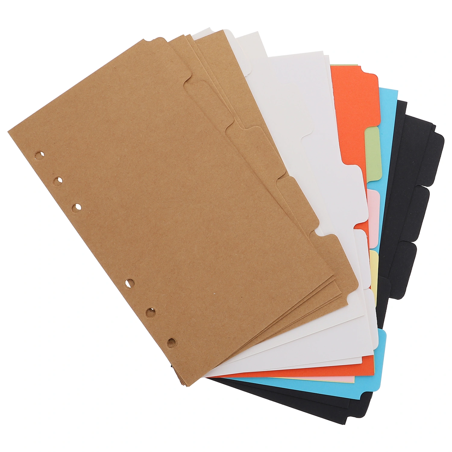 20Pcs Paper Binder Dividers Convenient Index Dividers Professional Binder Tabs Study Accessory