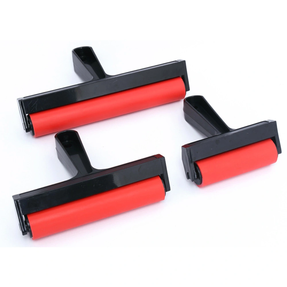 15CM Professional Painting Roller Glue Roller Ink Block Stamping Brayers with Plastic Frame