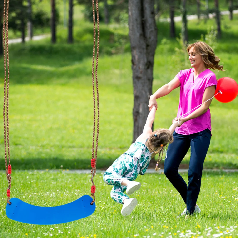 1pc EVA Board Outdoor Swing Seat Funny Playground Swing Toys with Rope