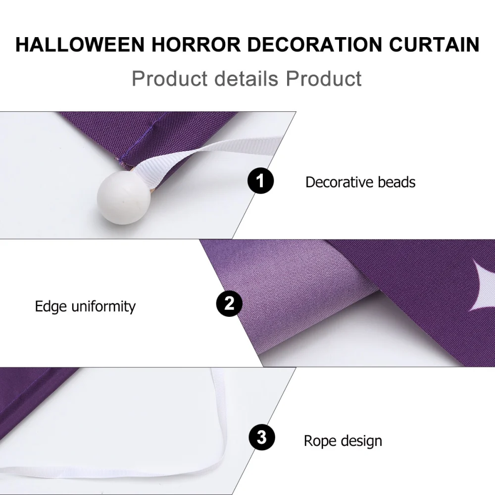 2pcs Happy Halloween Door Flags Hanging Door Banners Party Door Curtain