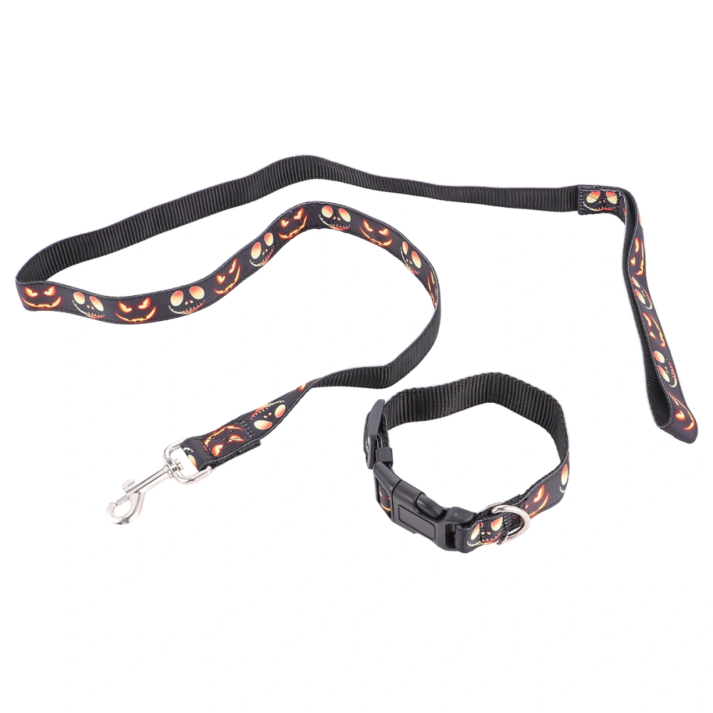 2 Pcs 1 Bag Trendy Comfortable Pet Walking Leash  Adjustable Pet Collar (S)