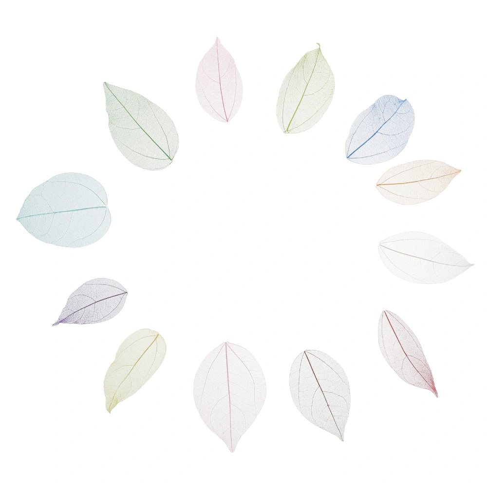 72 Pcs Resin Simulation Leaves DIY Decoration Leaves Materials DIY Accessories