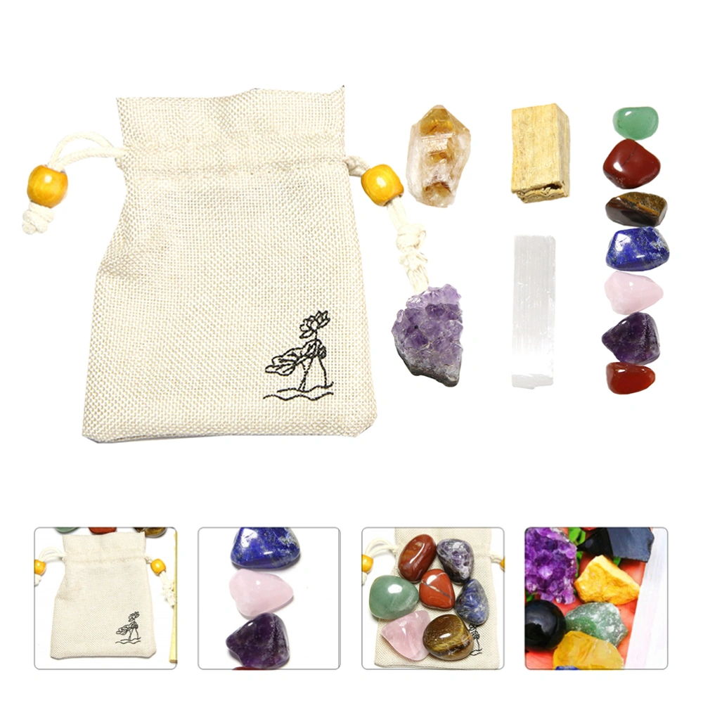 1 Set Seven Chakra stones Natural Crystal Set of rough stones Yoga Energy Stones