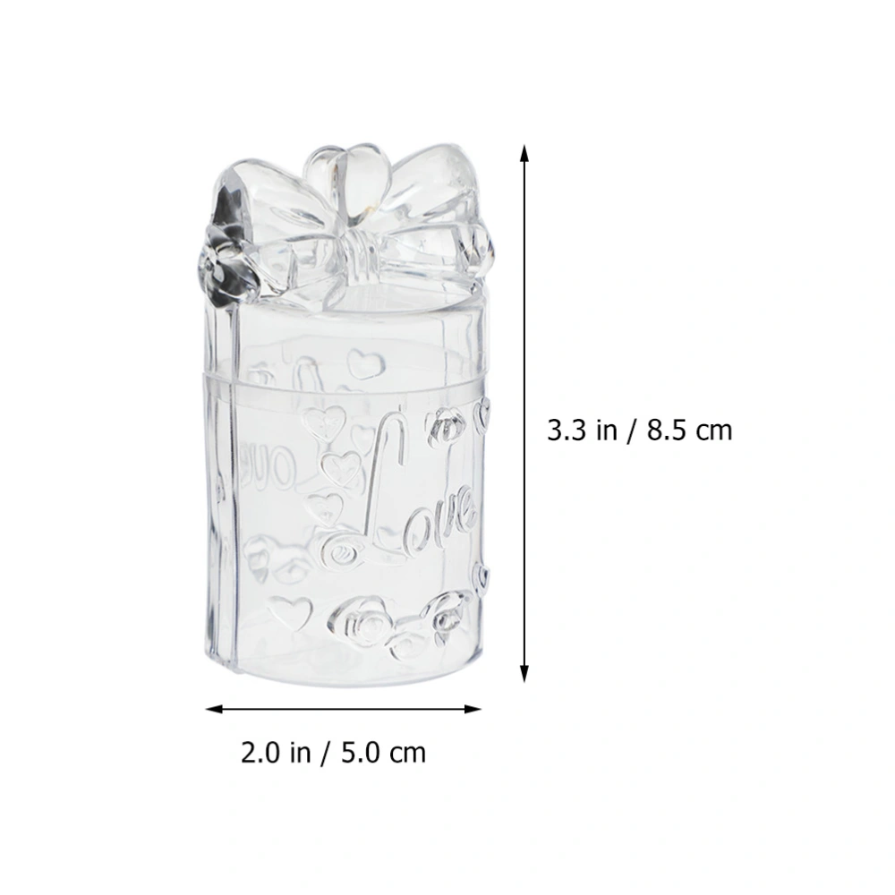 12pcs Transparent Packing Box Plastic Candy Box Gift Container Wedding Souvenirs